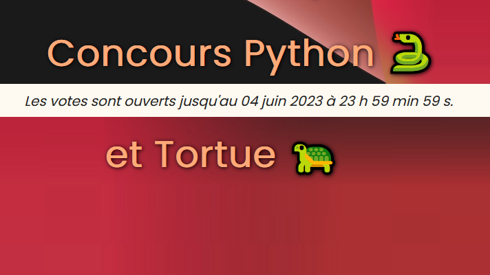 Les plus belles œuvres du concours « Python et Tortue » (M.à.J. le 05/06)